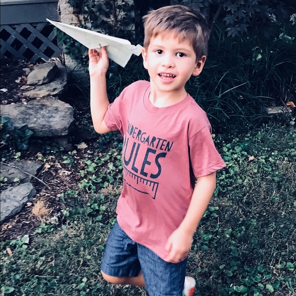 KINDERGARTEN RULES T-shirt - Picture 4 of 5